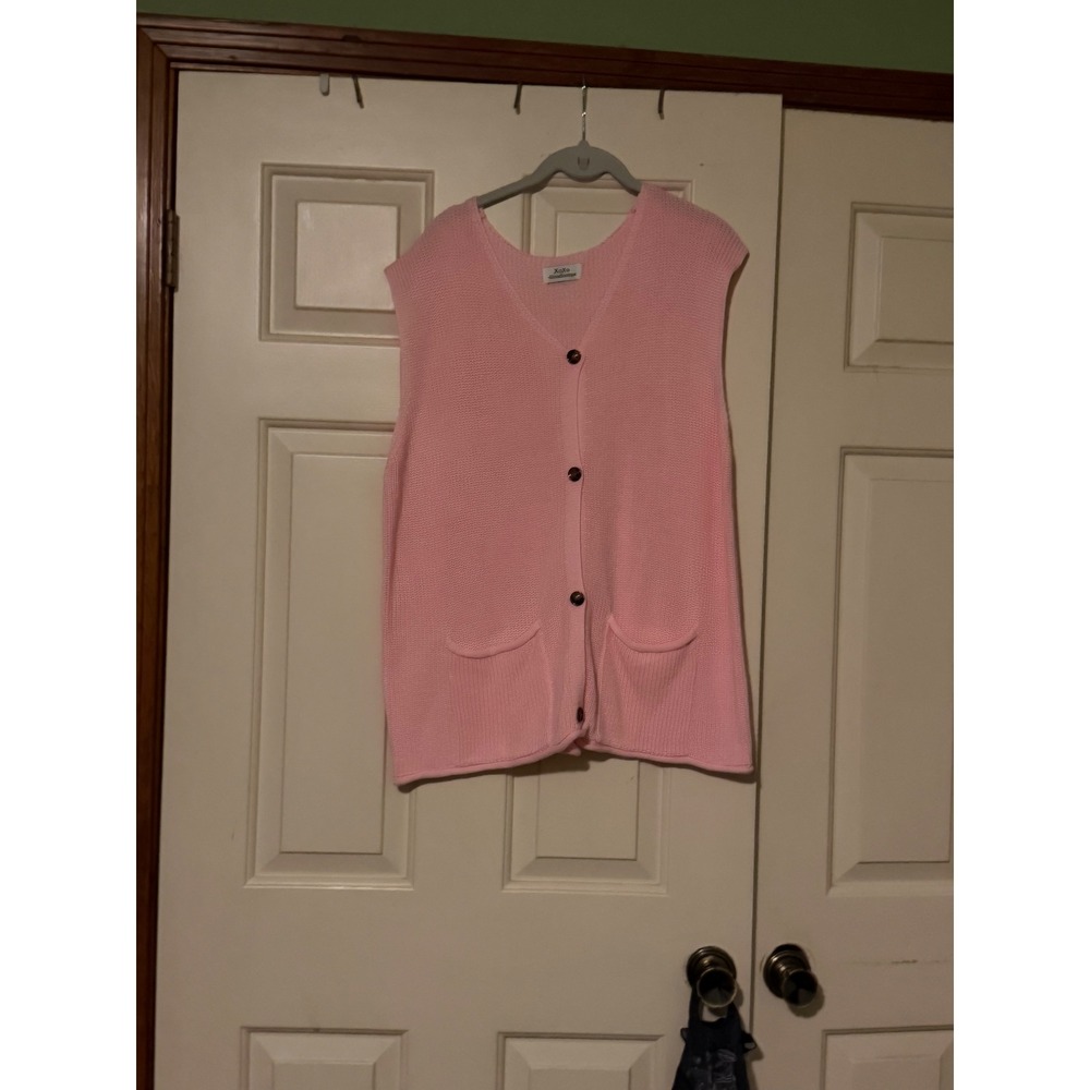 XL baby PINK NWOT vest summer XOXO Elizas Boutique
